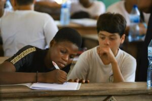 Echanges culturels bien vivre ensemble eleve College Alexandre Macal St Francois Guadeloupe CEG 1 Bertrand Dagnon Ouidah Benin Photo Agbeko Lucien MASSEME Orbit