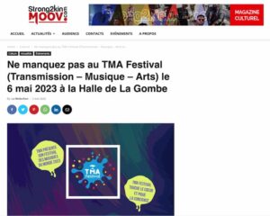 Ne manquez pas au TMA Festival Transmission – Musique – Arts le 6 mai 2023 a la Halle de La Gombe