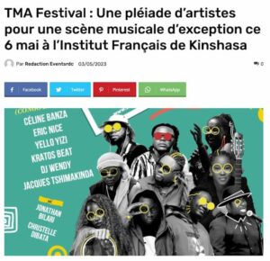 TMA Festival Une pleiade dartistes pour une scene musicale dexception ce 6 mai a Kinshasa
