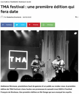 TMA festival une premiere edition a Kinshasa qui fera date