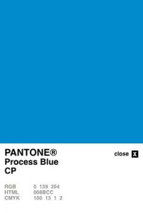 Pantone Bleu TMA
