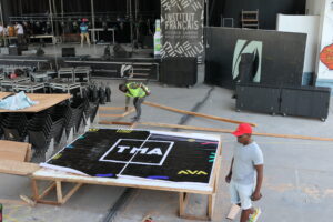 Montage Site TMA Festival Halle de la Gombe Institut Francais Kinshasa RDC Mai 2023 6 1